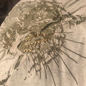 Lane Bryant Tops - LANE BRYANT SIZE 20 DISTRESSED/HOLES/STUDDED TIGER Lane Bryant Tops - LANE BRYANT SIZE 20 DISTRESSED/HOLES/STUDDED TIGER